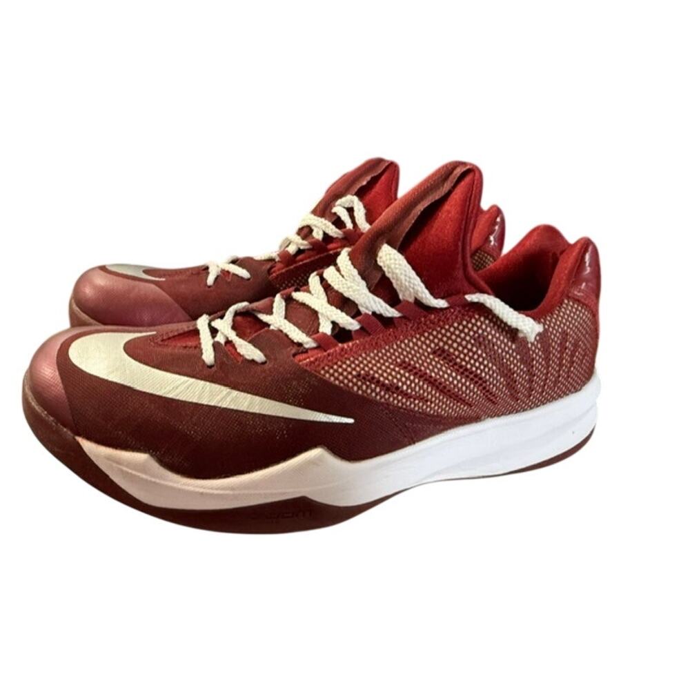 Nike Zoom "The One Ohio State" red and white basketball shoes men's 11